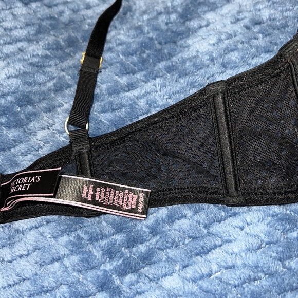 Victoria’s Secret bras 34B black rose gold pink removable pads - Picture 4 of 10